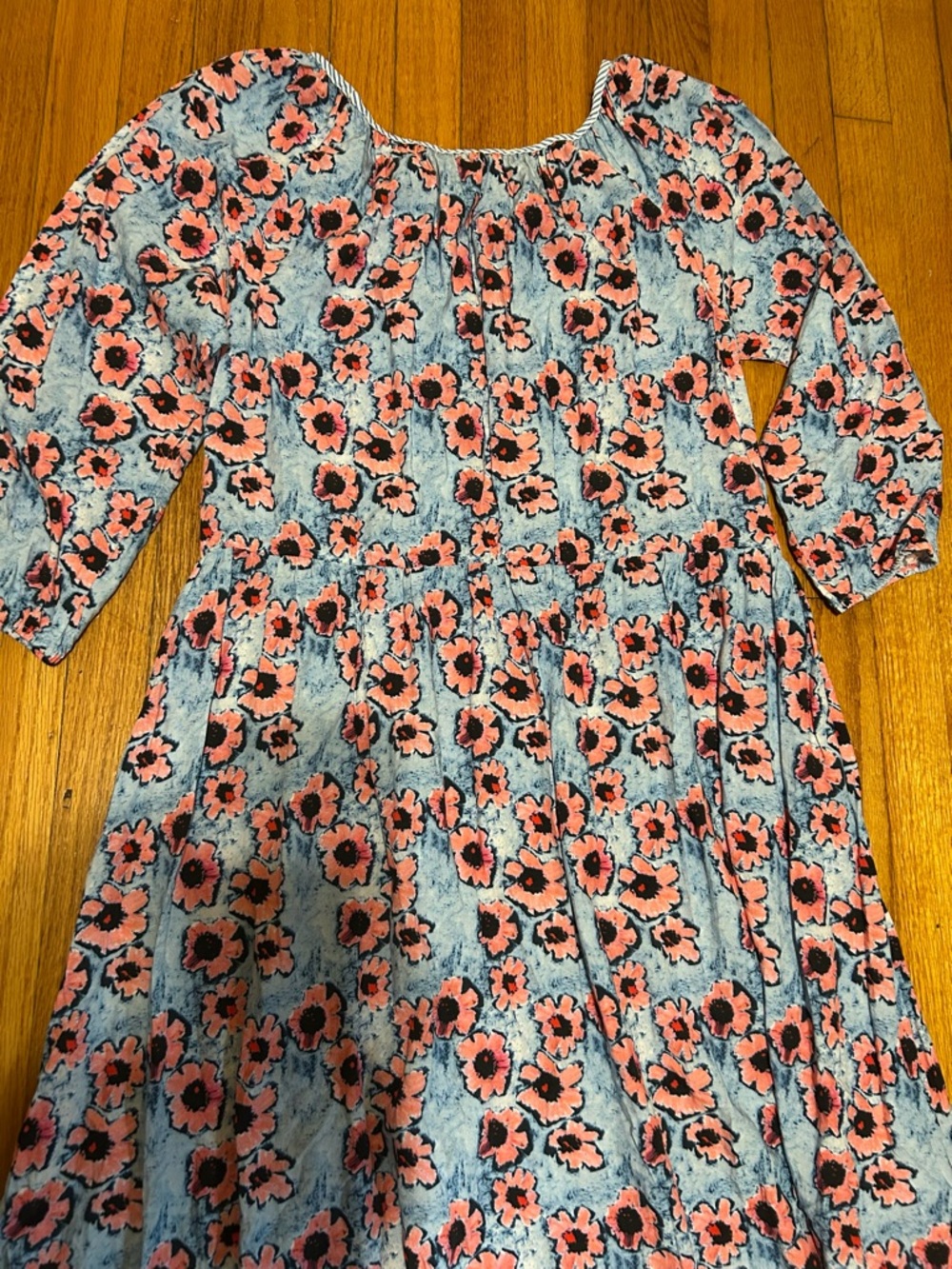 Sonnet James A Play Dress Watercolor Floral Multicolor Pockets Dress Size XXL - Picture 12 of 12